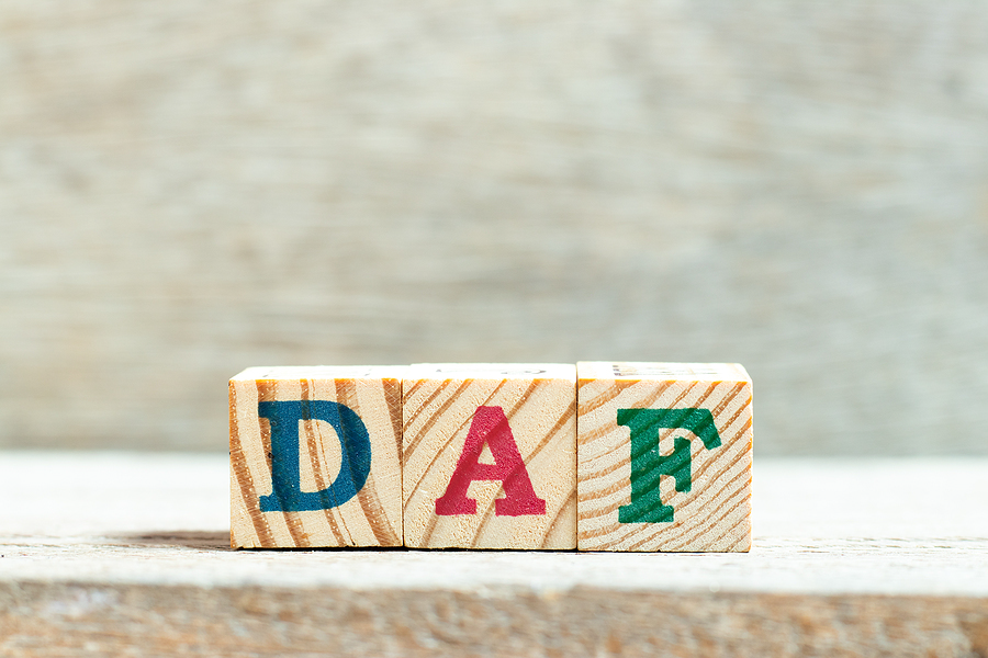 DAF on wood blocks