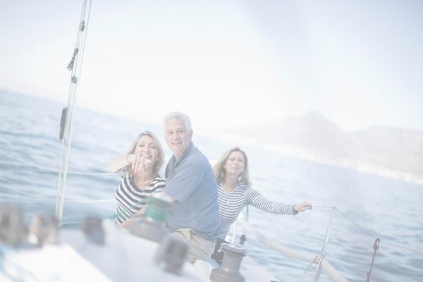 Retired Family on a yacht