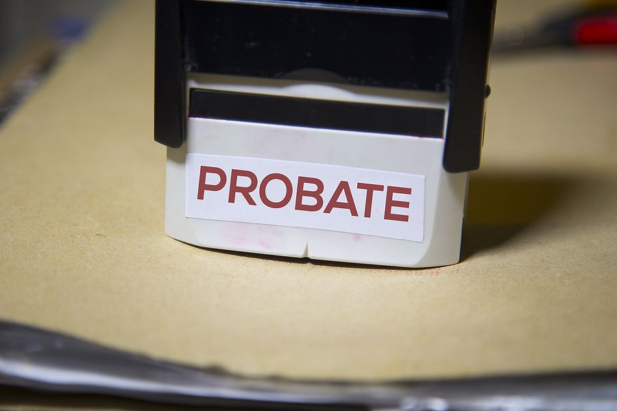 Probate Stamp Symbolizing Estate Settlement Process