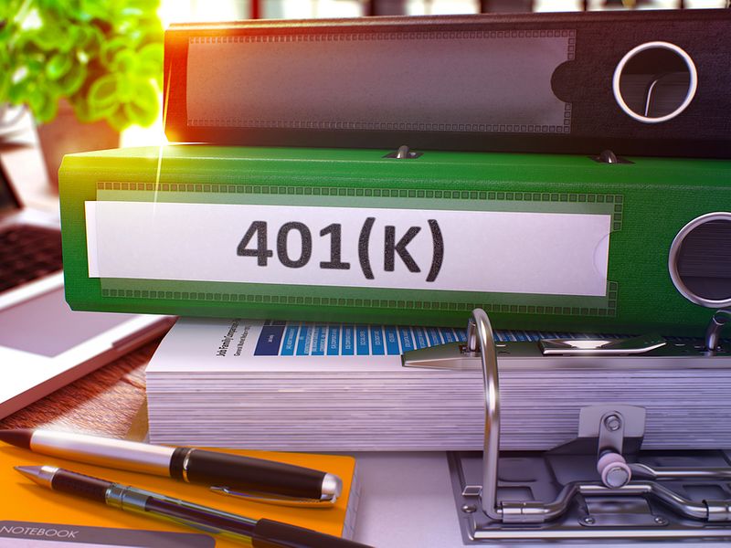 401(k) Binder on Office Desk