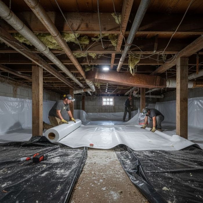 High-Quality Vapor Barrier Installation