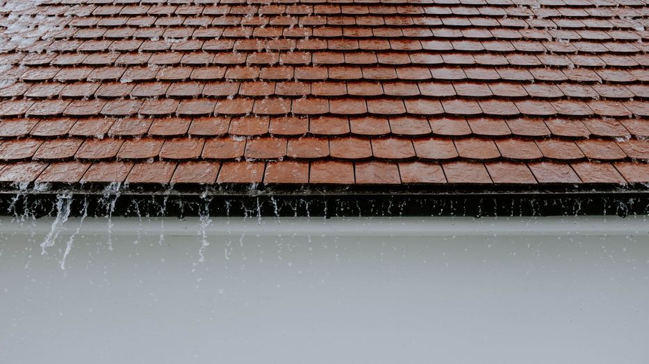 water running off tile roof water running off tile roof