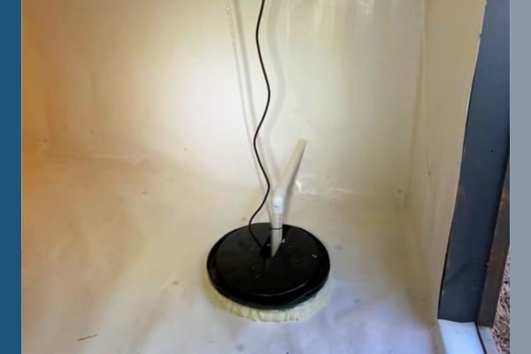 French drain in crawl space