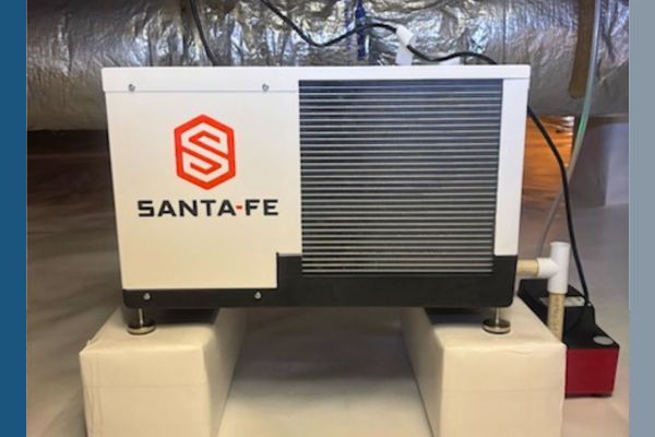 Dehumidifier in a crawl space
