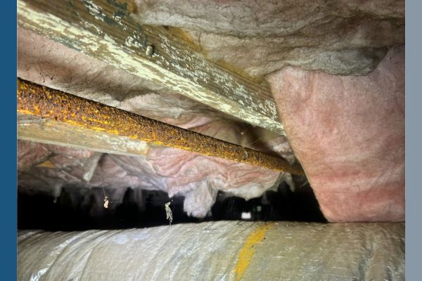 Sagging floors in a crawl space