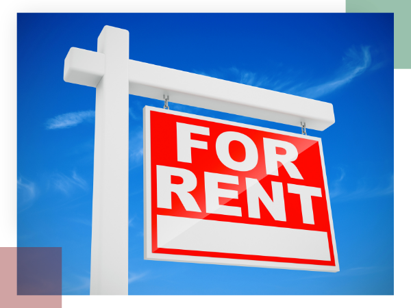 A For Rent Sign