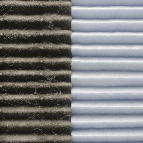 Dirty air filter next to a new air filter. Why Is My AC Running but Not Cooling1.jpg