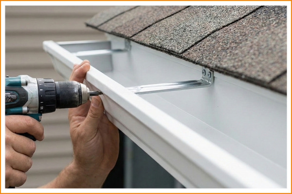 installing new gutters 