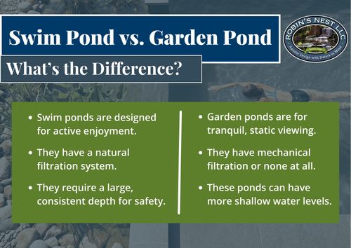 Swim Pond vs. Garden Pond: What’s the Difference?