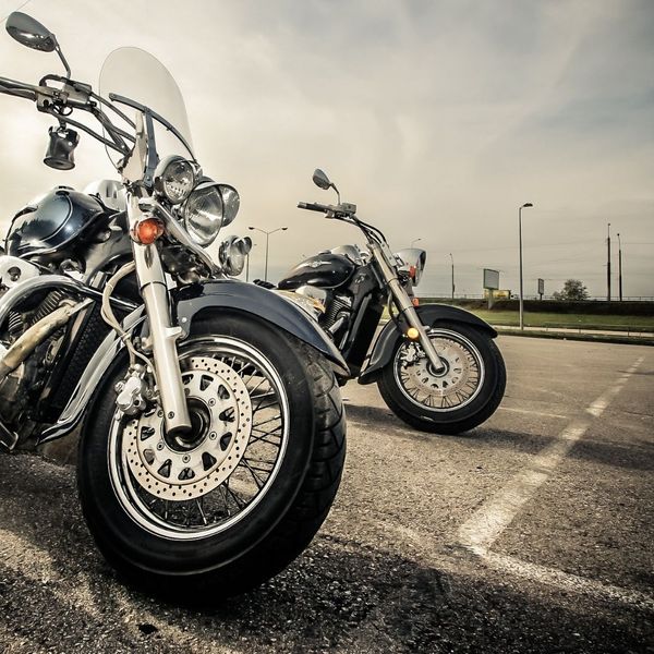 two luxury motorcycles two luxury motorcycles