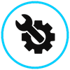 icon of wrench and gear