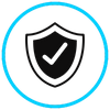 icon of shield and checkmark