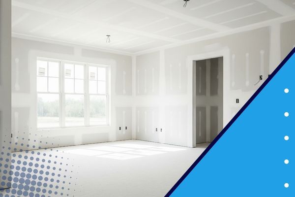 finished drywall project on new build