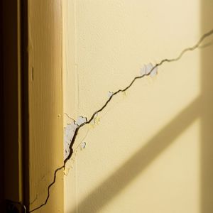 stress crack on a wall