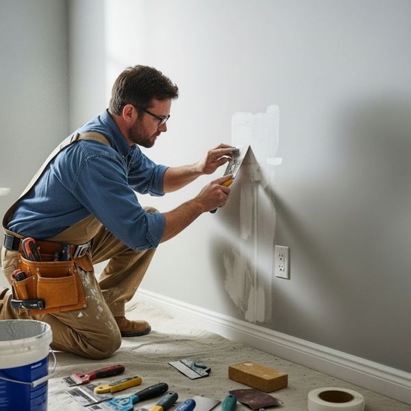 patching a hole in drywall