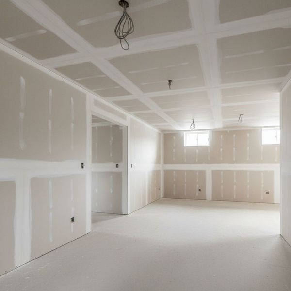 freshly drywalled basement freshly drywalled basement