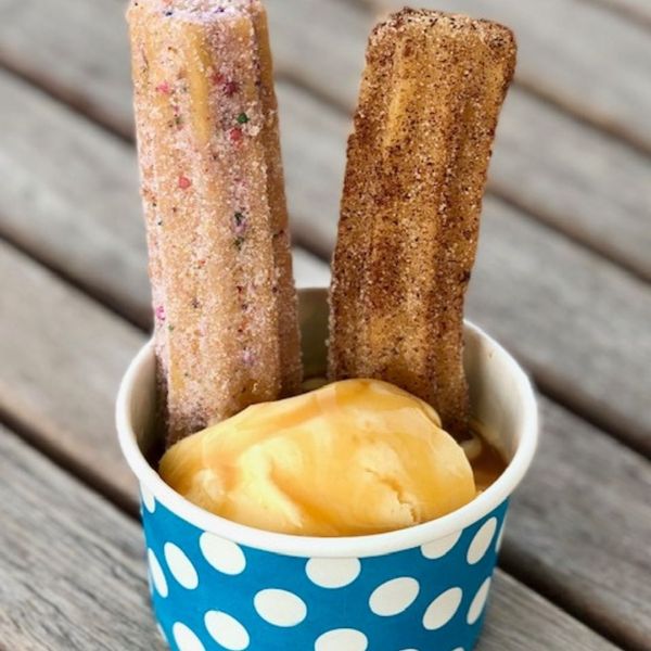 churro with icecream