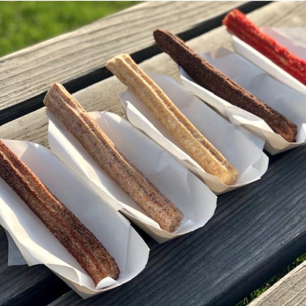 5 churros in a line