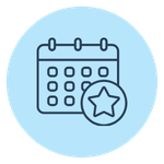 Flexible scheduling icon