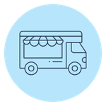 Mobile truck icon