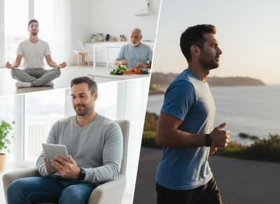 Men Engaged in Healthy Lifestyle Activities