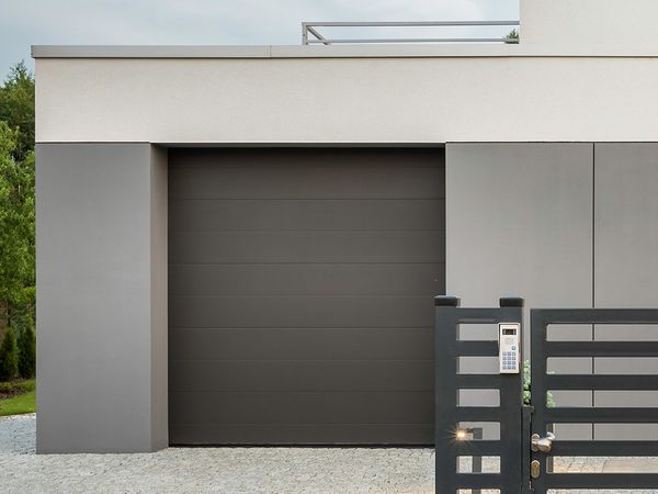 Modern house garage door