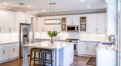 "Modern open-concept kitchen remodel in Muskego WI by Premier Remodeling" C&EHero.jpg