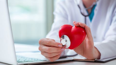 doctor using a stethoscope