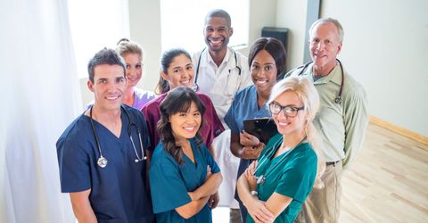 group of healthcare workers