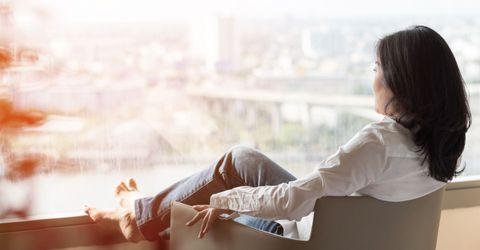 woman relaxing