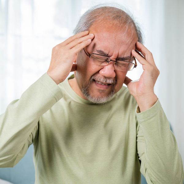 man with chronic headache