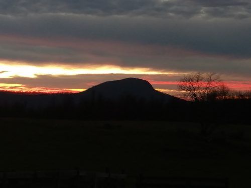 Buffalo Mountain at sunset