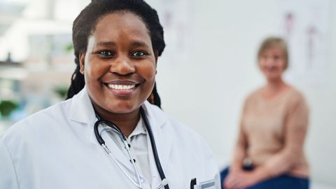 doctor with patient