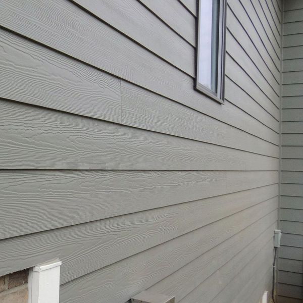 close-up of vinyl siding