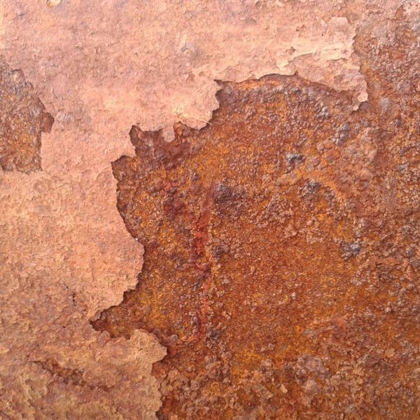 Closeup of rusty metal