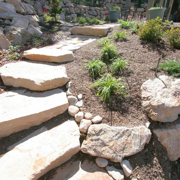 flagstone path/stairs