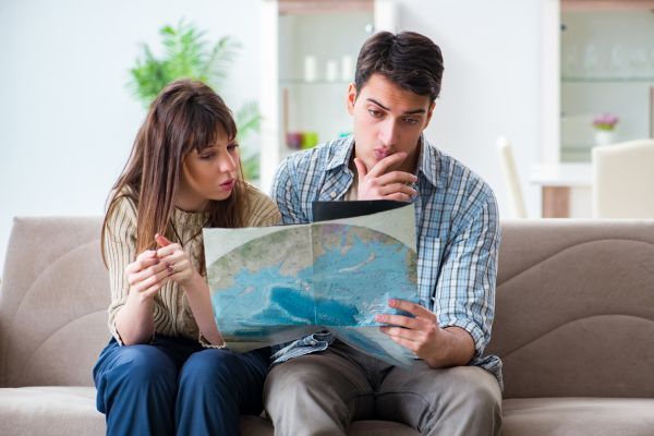 couple planning trip