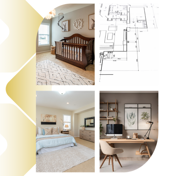 nursery, home office, bedroom nursery, home office, bedroom