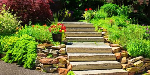 landscaping, steps