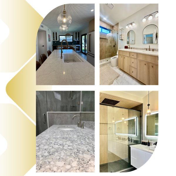 various completed home remodels