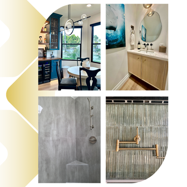 Collage of various home remodeling services