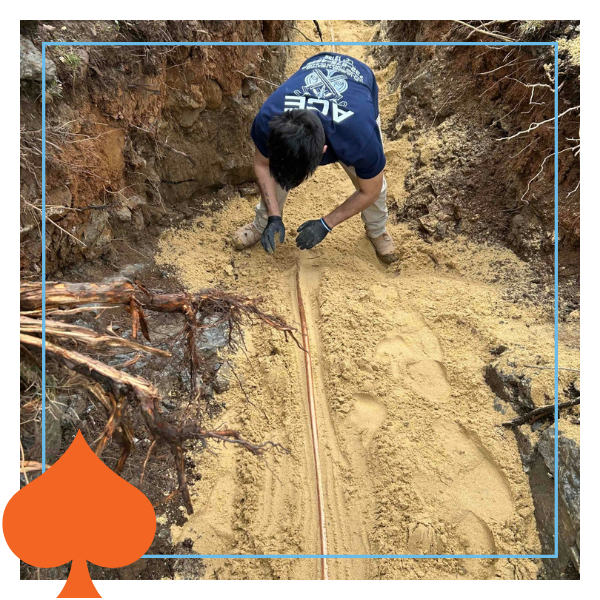 plumbing tech working outdoors plumbing tech working outdoors