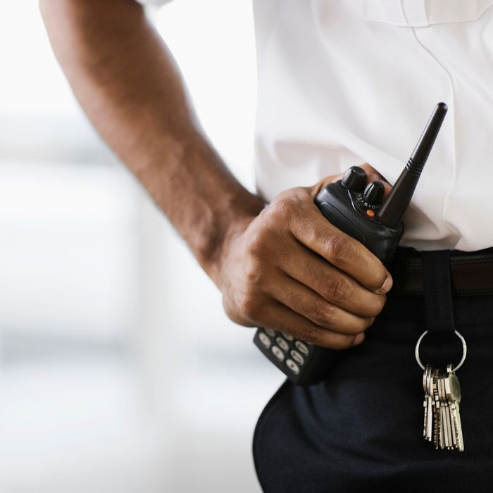 retail security guard ready to respond