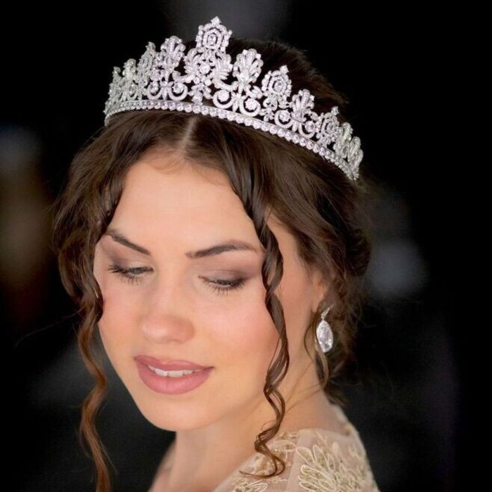 woman wearing tiara