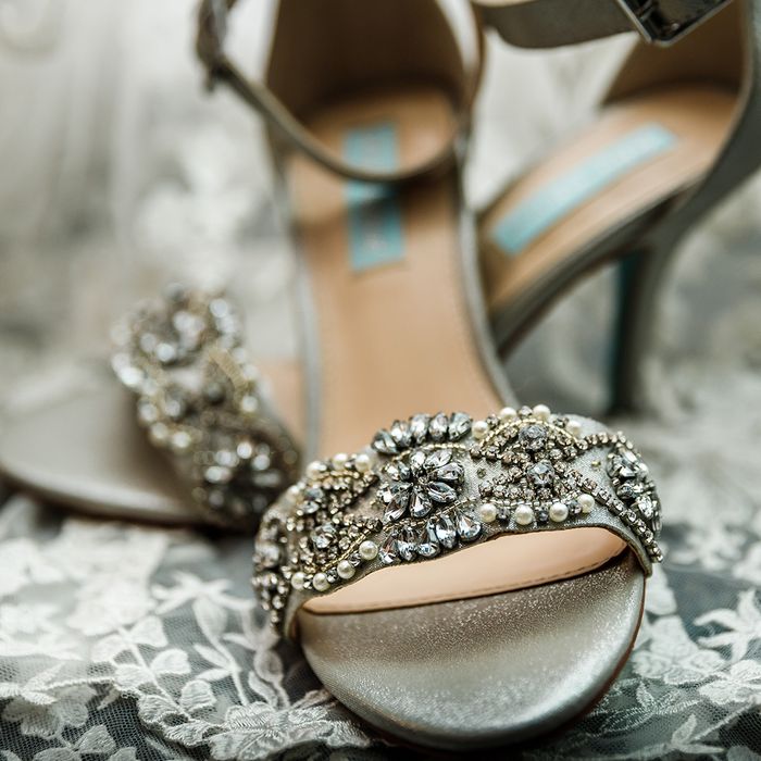 A pair of heels with jewels