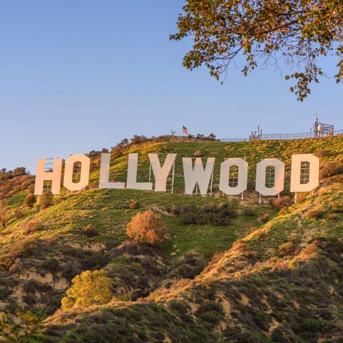 the Hollywood hills sign
