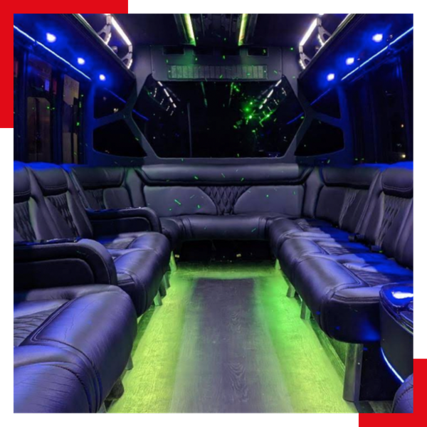 inside of party bus inside of party bus