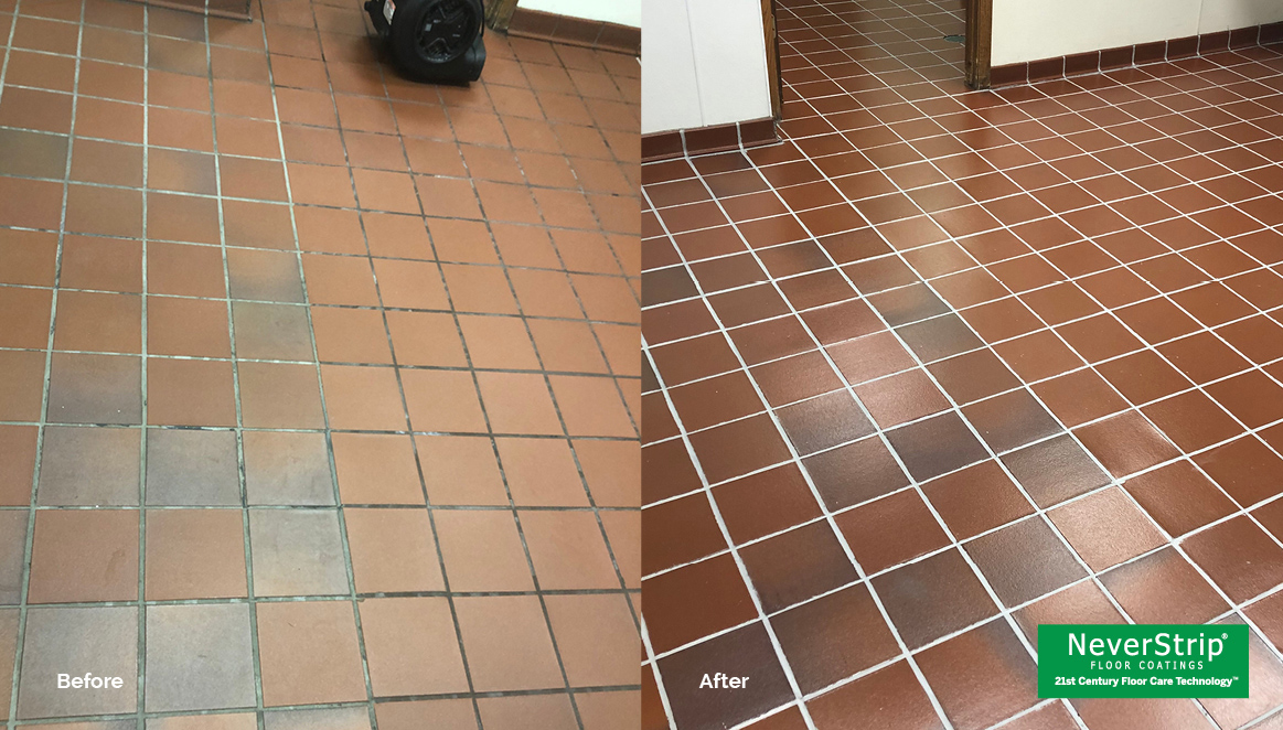 commercial kitchen quarry tile floor 