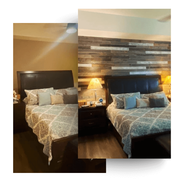 Before and after bedroom Before and after bedroom
