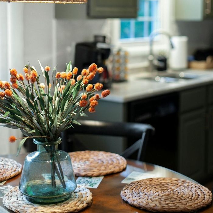 decorated kitchen table